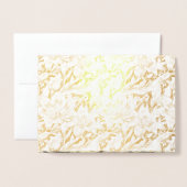 Wedding Folie Enclosure Kaart - Lelies (Voorkant met envelop)