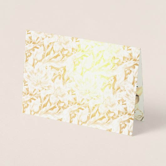 Wedding Folie Enclosure Kaart - Lelies (Voorkant)