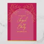 Wedding Folie Invitation Briefkaart (Voorkant)