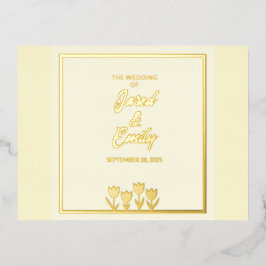 Wedding Folie Invitation Post Kaart