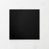 Wedding Formal Black All in one set Drieluik Uitnodiging (Cover)