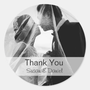 Wedding Foto Hartelijk dank Sticker
