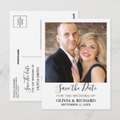 Wedding Foto opslaan Datum bekendmaking Briefkaart (Voorkant / Achterkant)