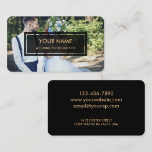 Wedding fotograaf (Elegant Photo Overlay) Visitekaartje