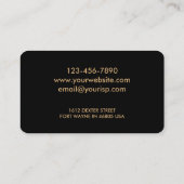 Wedding fotograaf (Elegant Photo Overlay) Visitekaartje (Achterkant)