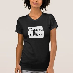 Wedding Game Over Zwart Wit Humor T-shirts