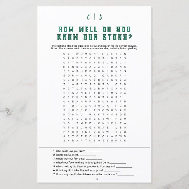 Wedding Game Word Zoeken v2 (Voorkant)