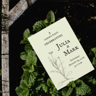 Wedding Garden Party   Gele zaden Kaart