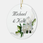 Wedding Gardenias Keramisch Ornament (Links)