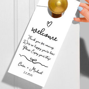 Wedding Gast Welkom Door Hanger