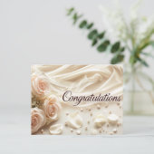 Wedding Gefeliciteerd Briefkaart (Staand voorkant)