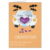 Wedding Gefeliciteerd Halloween Car (Voorkant)