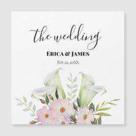 Wedding Gentle White Calla Lily Rozen Waterverf