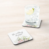 Wedding Gentle White Calla Lily Rozen Waterverf S Bier Onderzetter (Rechterzijde)