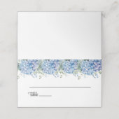 Wedding Gevouwen Naam Plaats Kaart Plaatskaartje (Buitenkant ongevouwen)