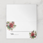 Wedding Gevouwen Naam Plaats Kaart Plaatskaartje (Buitenkant ongevouwen)