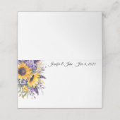 Wedding Gevouwen Naam Plaats Kaart Plaatskaartje (Buitenkant ongevouwen)