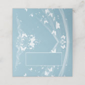 Wedding Gevouwen Naam Plaats Kaart Plaatskaartje (Buitenkant ongevouwen)