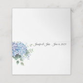 Wedding Gevouwen Naam Plaats Kaart Plaatskaartje (Buitenkant ongevouwen)