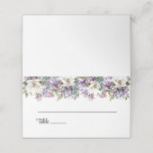 Wedding Gevouwen Naam Plaats Kaart Plaatskaartje (Buitenkant ongevouwen)