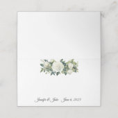 Wedding Gevouwen Naam Plaats Kaart Plaatskaartje (Buitenkant ongevouwen)