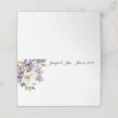 Wedding Gevouwen Naam Plaats Kaart Plaatskaartje (Buitenkant ongevouwen)