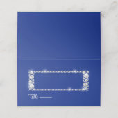 Wedding Gevouwen Naam Plaats Kaart Plaatskaartje (Buitenkant ongevouwen)