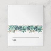 Wedding Gevouwen Naam Plaats Kaart Plaatskaartje (Buitenkant ongevouwen)