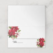 Wedding Gevouwen Naam Plaats Kaart Plaatskaartje (Buitenkant ongevouwen)