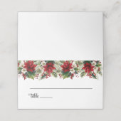 Wedding Gevouwen Naam Plaats Kaart Plaatskaartje (Buitenkant ongevouwen)