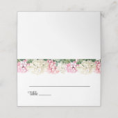 Wedding Gevouwen Naam Plaats Kaart Plaatskaartje (Buitenkant ongevouwen)