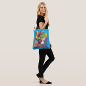Wedding Gift Alien Bride and Groom Psychedelic Tote Bag (Op model)