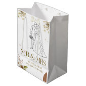 Wedding gift bag medium cadeauzakje (Voorkant Gekanteld)