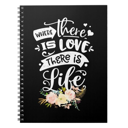 Wedding Gift | Er is liefde voor leven Notitieboek (Voorkant)