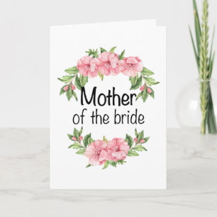 Wedding Gift for Bride Ma Moeder van de Bride Kaart