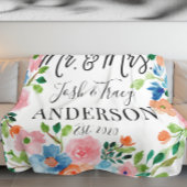 Wedding Gift for Couple, Gepersonaliseerd Mr en Mr Fleece Deken