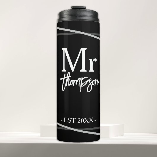 Wedding Gift for Couple Mr and Mrs Personalized Thermosbeker