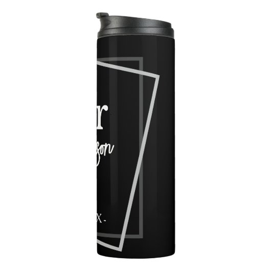 Wedding Gift for Couple Mr and Mrs Personalized Thermosbeker (Geroteerd rechts)