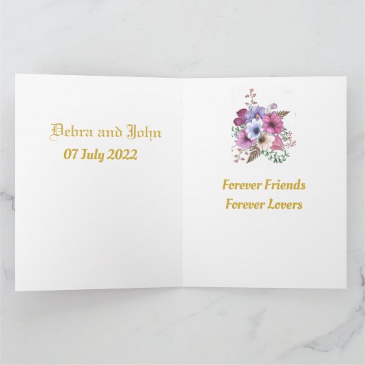 Wedding Gift Kaart (Binnen)