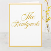 Wedding Gift Kaart (Gele Bloem)