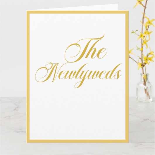 Wedding Gift Kaart (Gele Bloem)