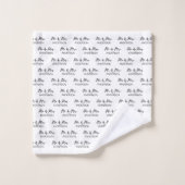 Wedding gift Mr. en Mrs. gepersonaliseerd newlywed Bad Handdoek (Wasdoekje)
