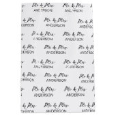 Wedding gift Mr. en Mrs. gepersonaliseerde naam Medium Cadeauzakje (Voorkant)