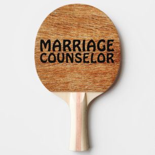 WEDDING GIFT PADDLE, FUNNY, MARRIAGE COUNSELOR TAFELTENNISBATJE