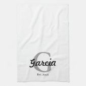 Wedding Gift Personalized Hand Towel Theedoek (Verticaal)