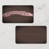 Wedding Gift Registry Chocolate Sangria Informatiekaartje (Voorkant / Achterkant)