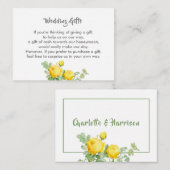 Wedding Gift Request Honeymoon Money Personalized Informatiekaartje (Voorkant / Achterkant)