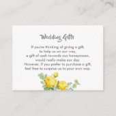 Wedding Gift Request Honeymoon Money Personalized  Informatiekaartje (Voorkant)