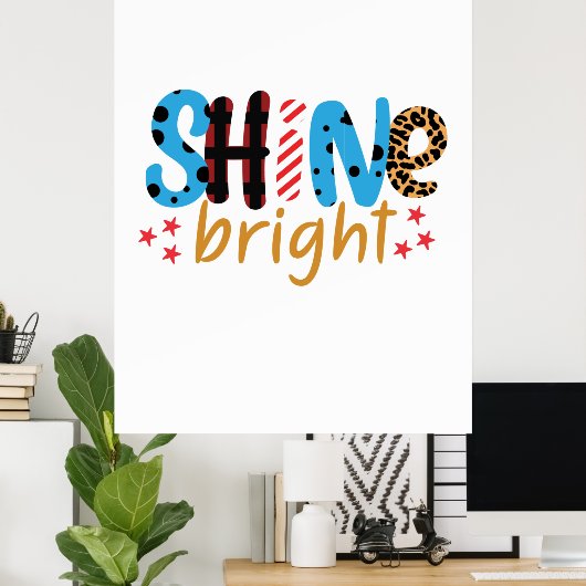 Wedding Gift Shine Bright Poster (Thuiskantoor)