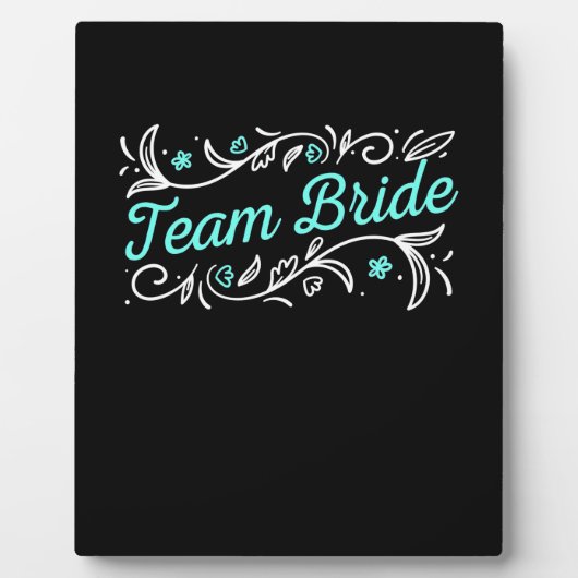 Wedding Gift | Team Bride Fotoplaat (Voorkant)
